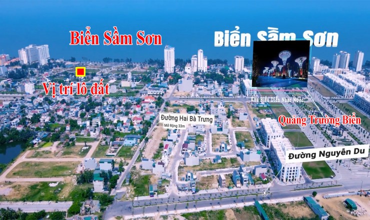 BÁN GẤP LÔ ĐẤT GÓC ĐẸP DUY NHẤT ĐƯỜNG THANH NIÊN, CÁCH BIỂN SẦM SƠN 300M, SỔ ĐỎ TRAO TAY, ĐẦU TƯ LÀ THẮNG